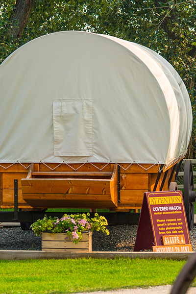 covered wagon camping