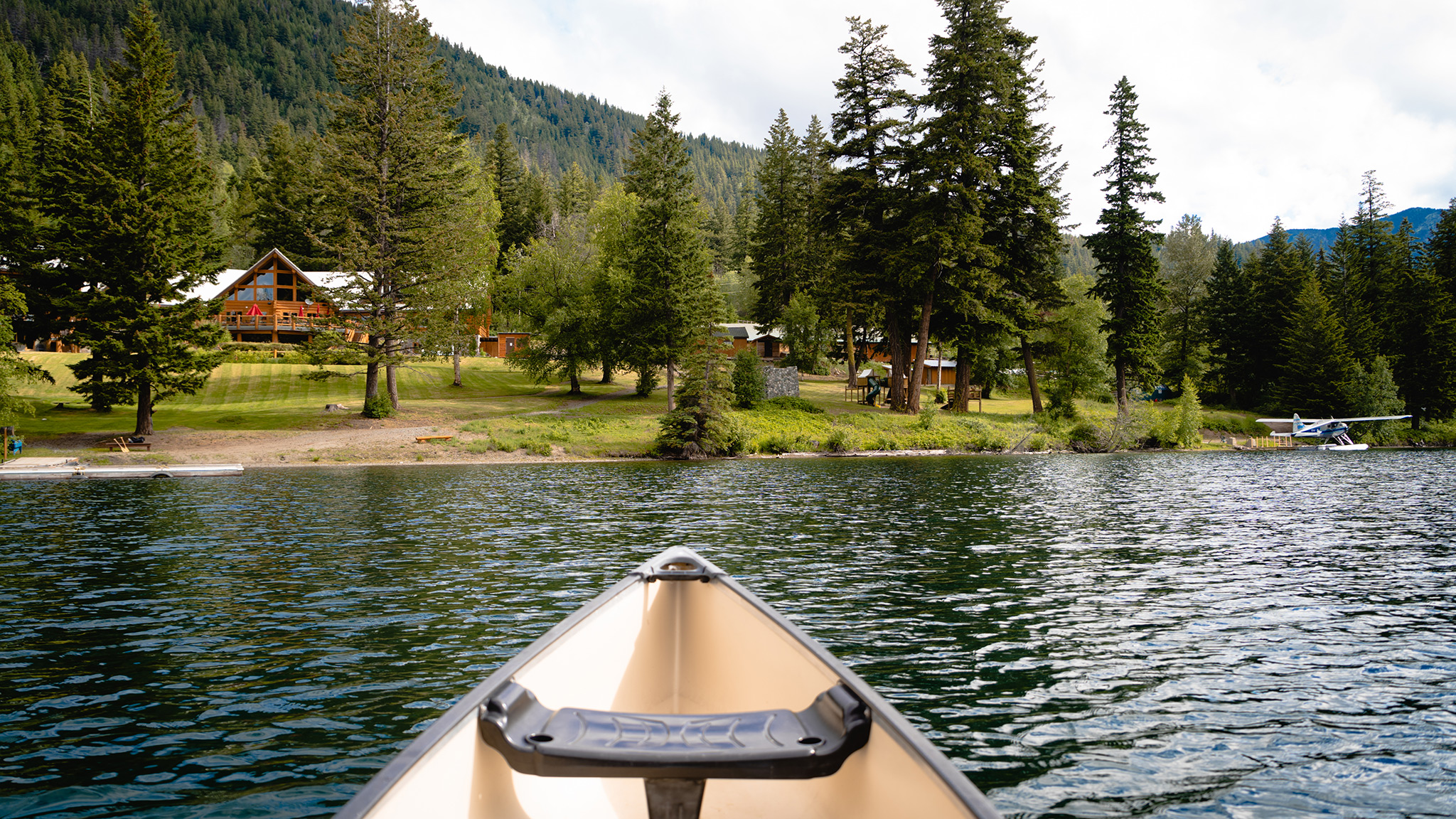 canoeing on Tyaughton Lake